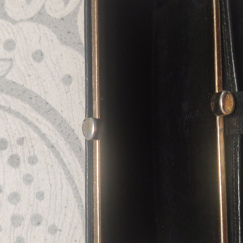 Coach Vintage Black Leather Checkbook Wallet - Picture 12 of 12